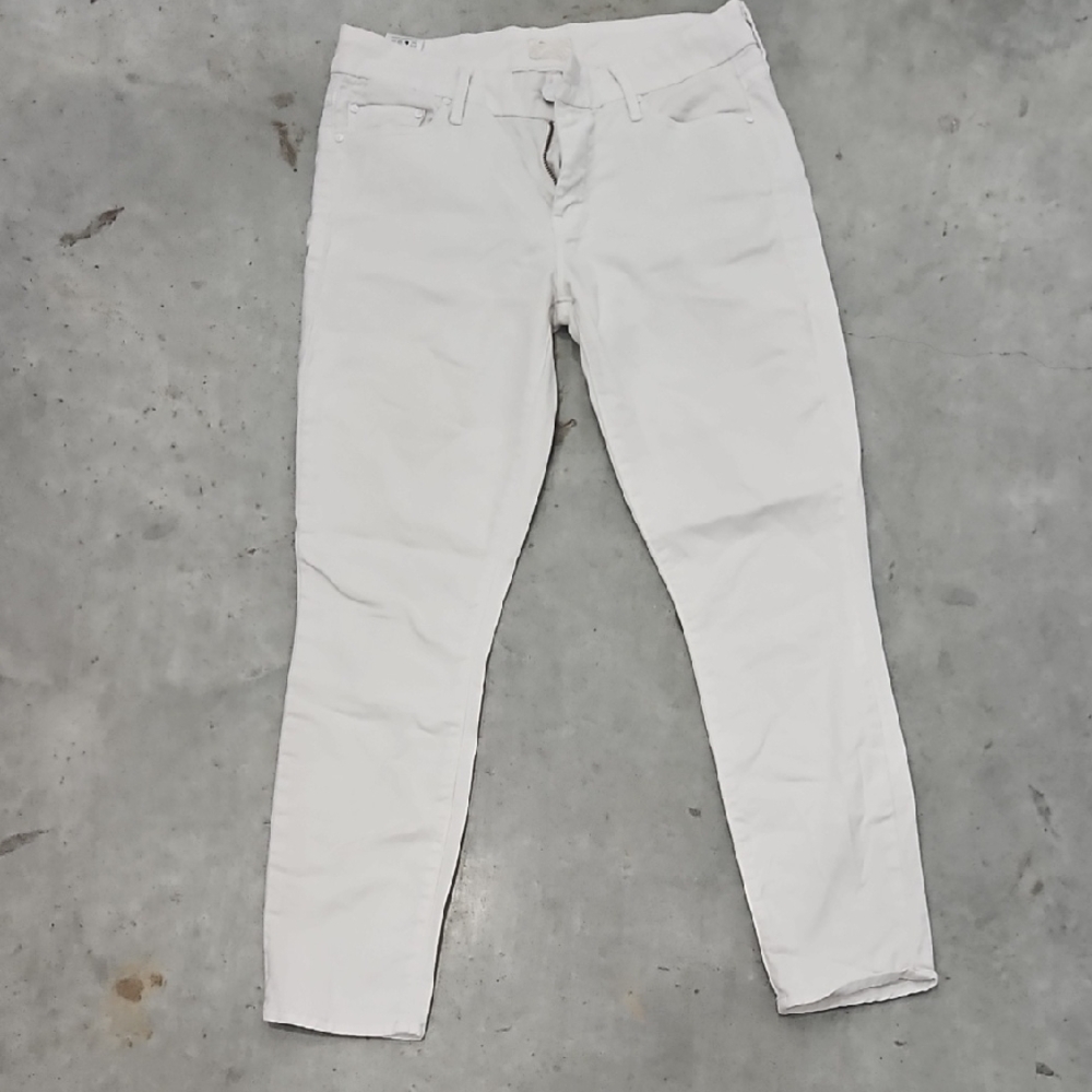 MOTHER Women's Off-White Skinny Jeans
